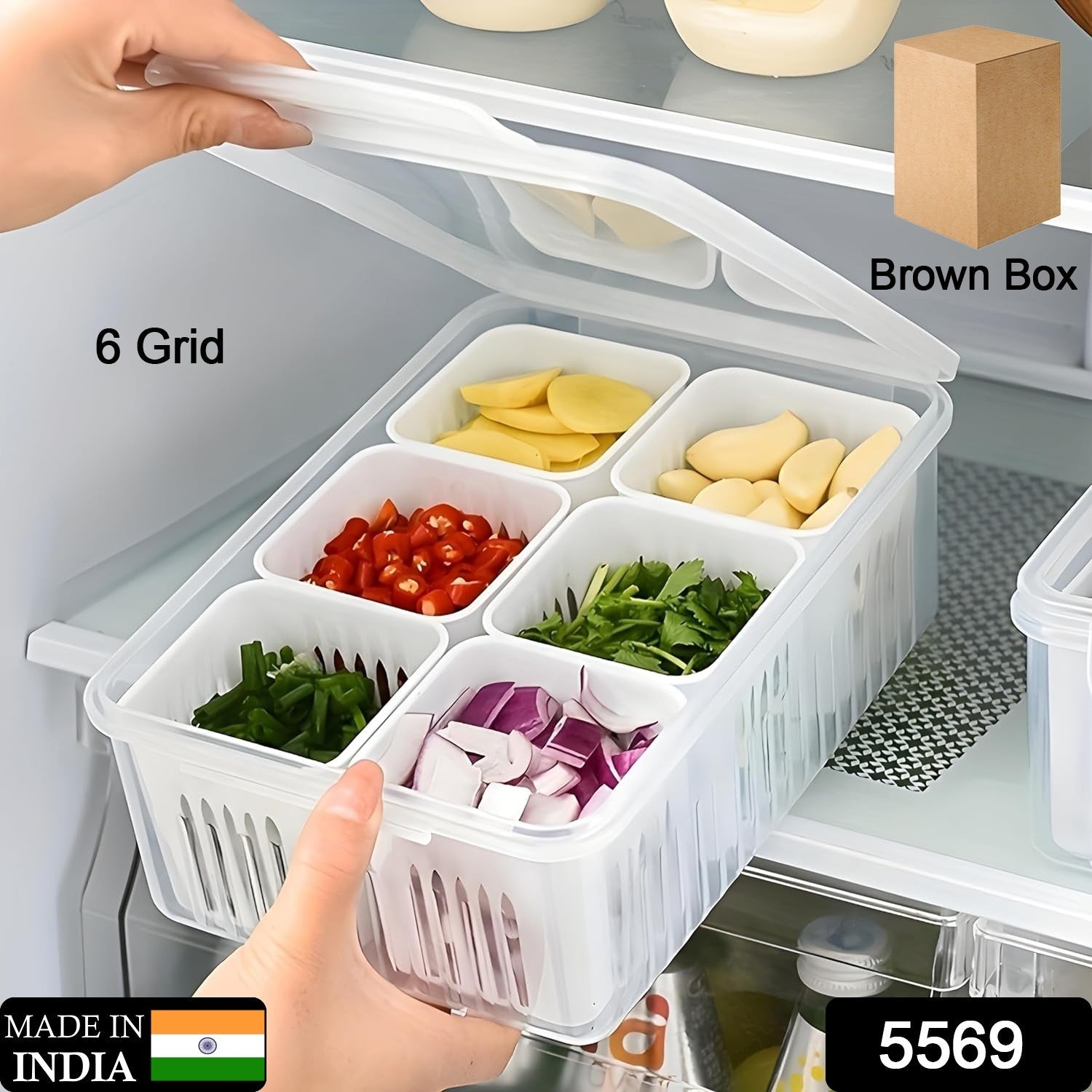 Fridge Storage Boxes Freezer Storage Containers, Container for Kitchen Storage Set, Storage in Kitchen, Vegetable Storage, Draining Crisper Refrigerator Food Box (1 Pc) Fridge Storage Boxes Freezer Storage Containers, Container for Kitchen Storage Set, Storage in Kitchen, Vegetable Storage, Draining Crisper Refrigerator Food Box (1 Pc)